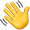 icon of a waving hand